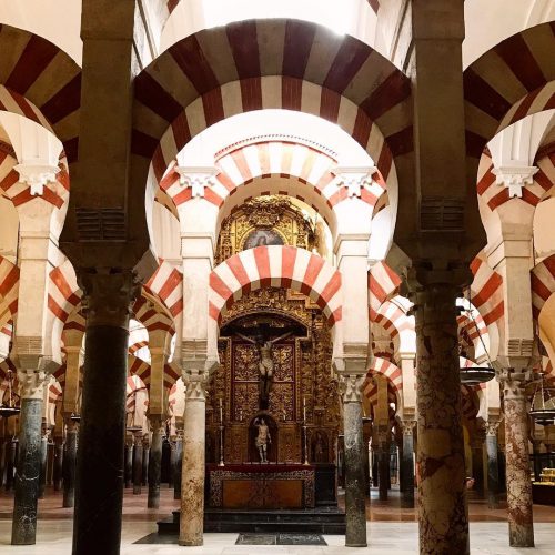 Great mosque cathedral cordoba spain cross