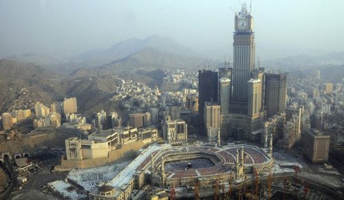 General view of the grand mosque in mecca