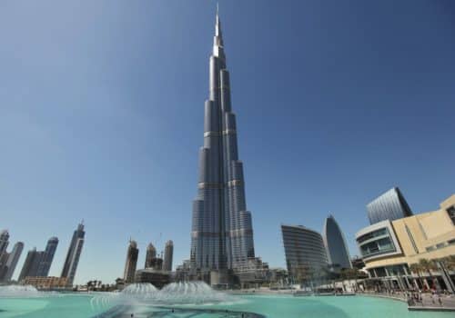 The Burj Khalifa, the world's tallest tower