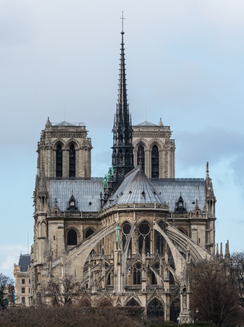 Notre Dame de Paris, East View,
