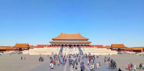 Tiananmen square, beijing, china forbidden city