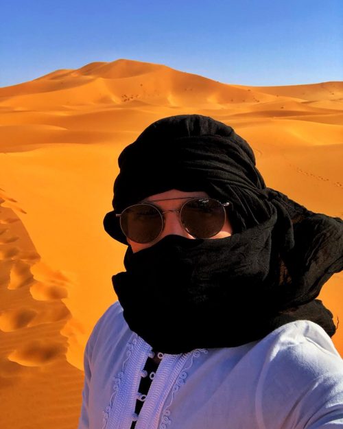 Cover up in the sahara