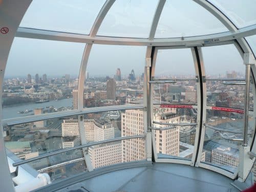 London Eye Inside view