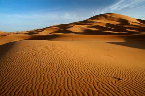 sahara desert, the hottest desert in the world