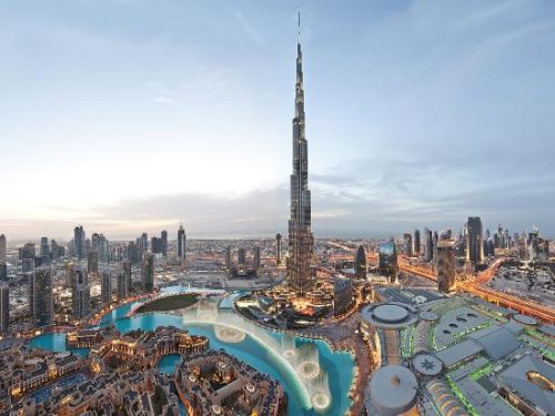 Dubai Tallest tower burj khalifa view