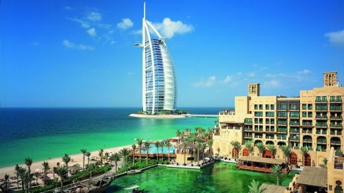Dubai 7 star hotel burj ul arab view