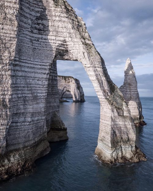 The famous cliffs of etretat
