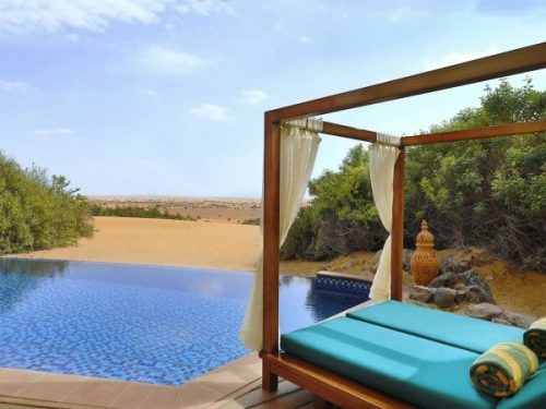 Al maha desert resort and spa dubai emirates suite pool deck