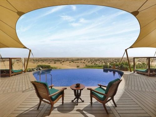 Al maha desert resort and spa dubai presidential suite pool