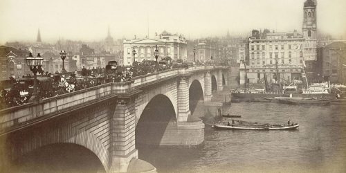 London bridge in the old days