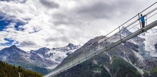 Charles kuonen suspension bridge