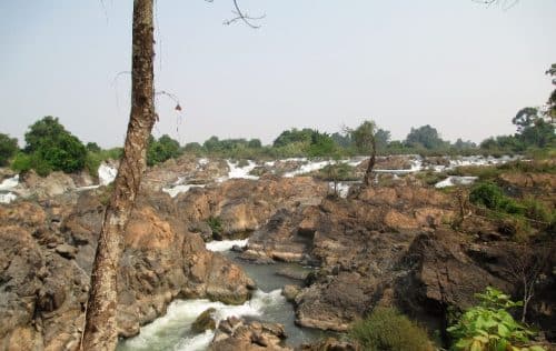 Don khon the liphi waterfall in laos