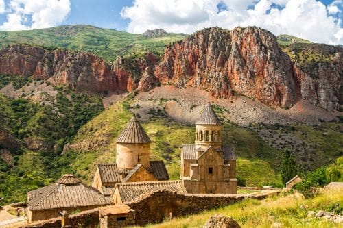 Monastery red rocks noravank armenia