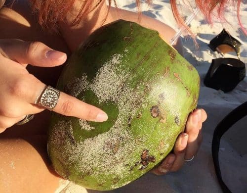 Isla mujeres coconut water