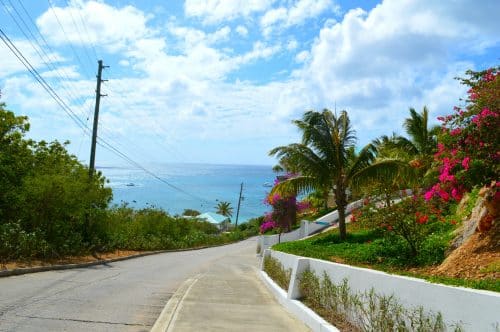 Road scenery in anguilla